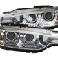 Anzo 2012-2015 BMW 3 Series Projector Headlights w/ U-Bar Chrome HID Compa