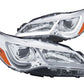 Anzo Projector Headlights W/ Plank Style Design Chrome w/Amber 15-16 Toyota