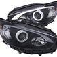 Anzo 13-14 Mazda CX-5 Projector Headlights w/ Halo Black w/ Amber