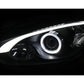 Anzo 13-14 Mazda CX-5 Projector Headlights w/ Halo Black w/ Amber