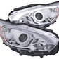 Anzo 13-14 Mazda CX-5 Projector Headlights w/ Halo Chrome w/ Amber