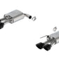 Ford Racing 2024 Mustang 5.0L Extreme Active Axle-Back w/Valance - Black Tip M-5230-M5EBVA