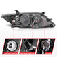 Anzo 2010-2011 Toyota Camry Projector Headlights w/ Halo Black (CCFL)