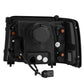 AlphaRex 92-96 Ford F-Series/Bronco LUXX-Series Proj Headlights Blk w/Actv Light SeqSig & SBDRL 880268 *Discontinued