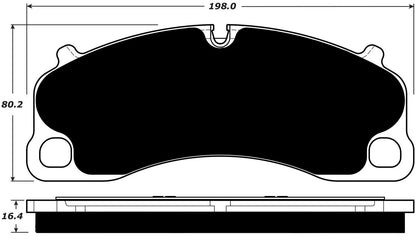 Porterfield Brake Pads for 2017 PORSCHE 911 Turbo w/Iron Discs