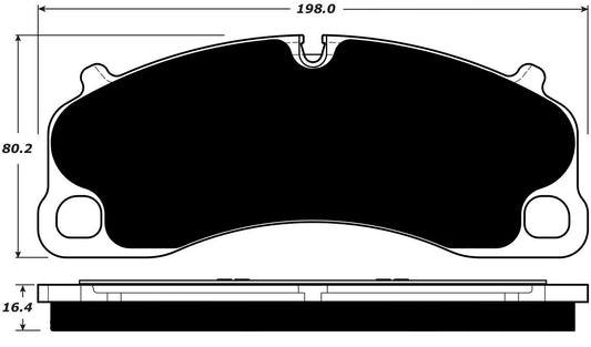 Porterfield Brake Pads for 2015 PORSCHE Cayman GT4