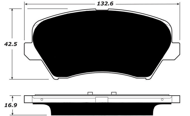 Porterfield Brake Pads for 2016 HYUNDAI VELOSTER-Non Turbo
