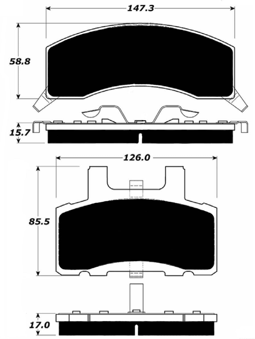 Porterfield Brake Pads for 1992 CHEVROLET C2500 2WD 13" Rear Drum