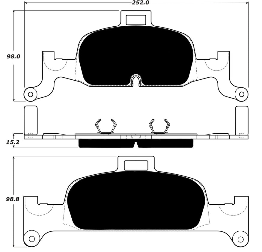 Porterfield Brake Pads for 2019 AUDI A4 - 318mm Front Disc