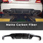 2012-2014 Benz C Class W204 JC Style Rear Lip Diffuser Carbon Fiber