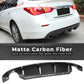 2014-2017 Infiniti Q50 V37 S Style Rear Bumper Diffuser Carbon Fiber