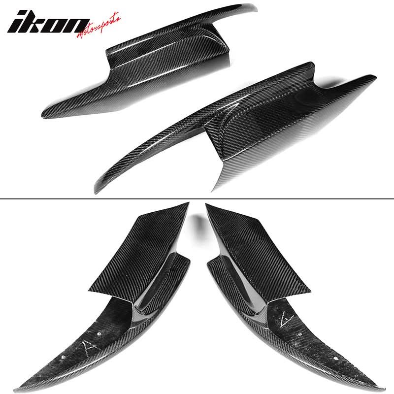 2012-2016 BMW F10 M5 RKP Style Front Bumper Lip Splitters Carbon Fiber