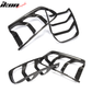 2015-2017 Ford Mustang Coupe 2PCS Tail Lights Lamp Cover Carbon Fiber