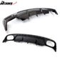 2013-2016 Audi A4 B9 Sedan R Style Rear Bumper Diffuser Carbon Fiber