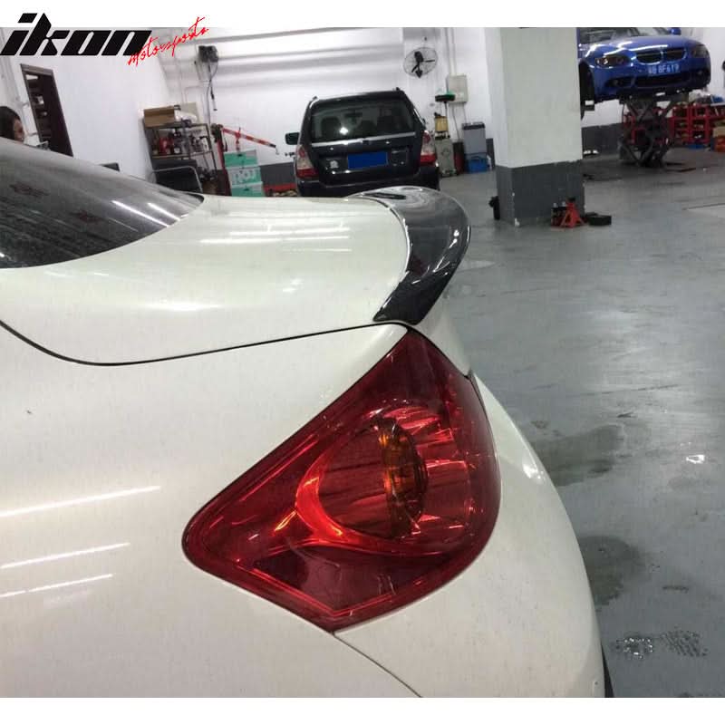 2007-2015 Infiniti G35 G25 G37 Q40 JDM Rear Trunk Spoiler Carbon Fiber