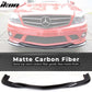 2008-2011 Benz C Class W204 GH Style Front Bumper Lip Carbon Fiber