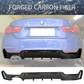 2014-2020 BMW 4 Series 428i P Rear Bumper Diffuser Forged Carbon Fiber