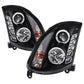 Spyder Infiniti G35 03-07 2DR Projector Halogen - LED Halo DRL Blk High H4 PRO-YD-IG35032D-DRL-BK 5011060