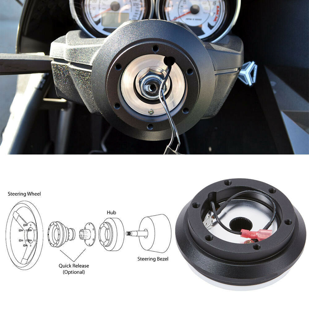 Japan 350mm Steering Wheel + Short Hub Adapter Kit For Mazda Miata RX-7 RX-8 MX-3 MX-6