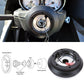 Anti-Stock Suede Steering Wheel + Short Hub Adapter for 83-04 Ford Mustang / 89-92 Ford Ranger
