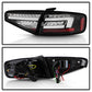 SPYDER 13-16 Audi A4 4DR LED Tail Lights LED Clear Reverse Lights - Black ALT-YD-AA413-SEQ-BK 5087171