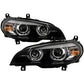 Spyder BMW X5 E70 07-10 Xenon/HID AFS High-Power LED Headlights - Black PRO-YD-BMWE7007AFSHIDAP-BK 5088239