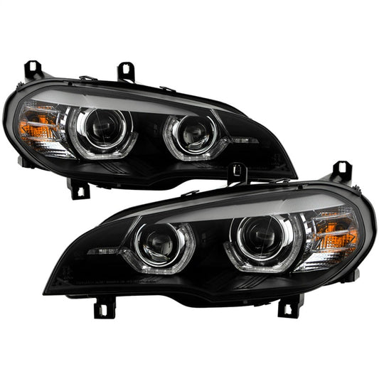 Spyder BMW X5 E70 07-10 Xenon/HID AFS High-Power LED Headlights - Black PRO-YD-BMWE7007AFSHIDAP-BK 5088239