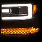 Anzo Chevy Silverado 1500 16+ Projector Plank Style Headlight Chrome Amber