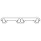 Cometic Gasket Cometic AMC 304-401CI V8 .043in Copper Exhaust Manifold Gasket Set - 1.880in Dogleg Ports C15335C