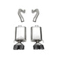Corsa 06-13 Chevy Corvette C6 Z06 7.0L / 09-13 ZR1 6.2L Black PVD AxleBack Exhaust w/4.5in Twin Tips 21077BLK