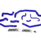 HPS Blue Reinforced Silicone Radiator and Heater Hose Kit Coolant Mini 07-11 Cooper S R56 1.6L Turbo Manual Trans