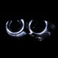 Anzo 2000-2003 BMW 3 Series E46 Projector Headlights w/ Halo Black