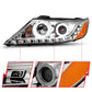 Anzo 2011-2013 Kia Sorento Projector Headlights w/ Halo Chrome (CCFL)
