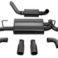 Corsa Performance 18+ Jeep Wrangler JL 2.5in Dual Rear Exit Black Tips Touring Axle