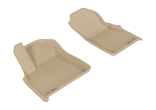 3D MAXpider 2017-2020 Audi Q7/Q8 Kagu 1st Row Floormat - Tan L1AD04011502