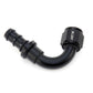 HPS Performance Products Push-on Hose End to AN Female, Aluminum, Black