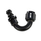 HPS Performance Products Push-on Hose End to AN Female, Aluminum, Black