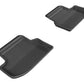 3D MAXpider 2015-2020 BMW 5 Series F10 Kagu 2nd Row Floormats - Black L1BM05821509