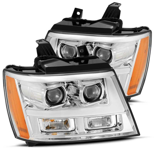 AlphaRex 07-14 Chevy Tahoe PRO-Series Projector Headlights Plank Style Chrome w/Activation Light 880283 *Discontinued