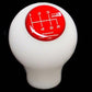 HKS Limited Edition White Ball Shift Knob M10x1.25 Thread