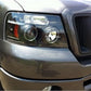 Spyder Ford F150 04-08 Projector Headlights Version 2 LED Halo LED Blk PRO-YD-FF15004-HL-G2-BK 5010209