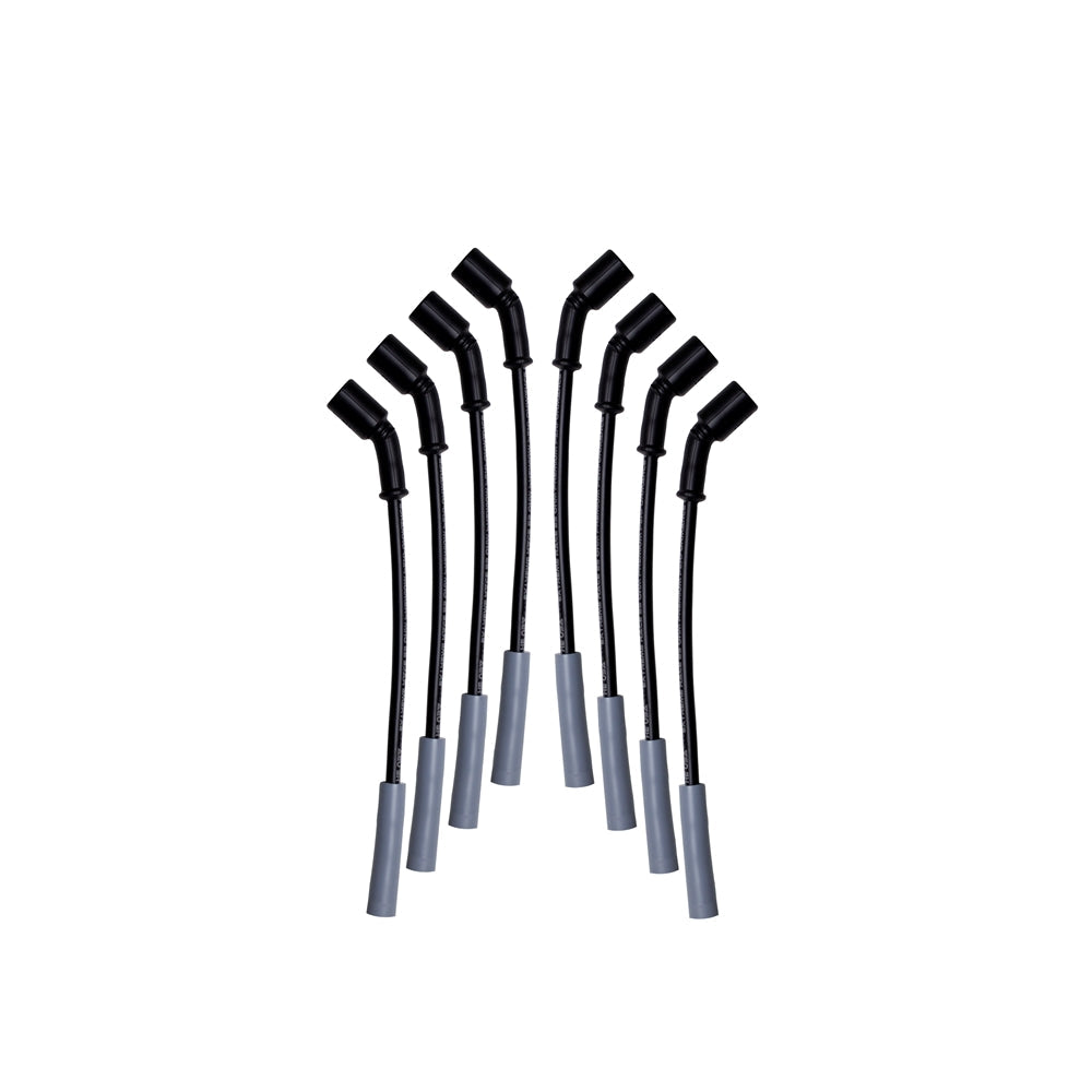 12" LS & LT GM Truck & SUV Performance Spark Plug Wire set with straight boots, Black
