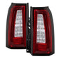 Spyder Chevy Tahoe / Suburban 15-17 LED Tail Lights - Red Clear (ALT-YD-CTA15-LED-RC) 5085085