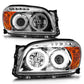 Anzo 2006-2008 Toyota Rav4 Projector Headlights w/ Halo Chrome (CCFL)