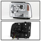 Spyder Platinum Ford F250/350/450 05-07 High-Power LED Module Proj. Headlights-Chrome (PRO-YD-FS05V2 5087904
