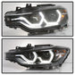 Spyder 12-14 BMW F30 3 Series 4DR Projector Headlights - Black PRO-YD-BMWF3012-AFSHID-BK 5086754