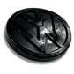 VW Golf 7 - Base, GTI, R - Gloss Black Aftermarket Emblem Set (2012-2017)