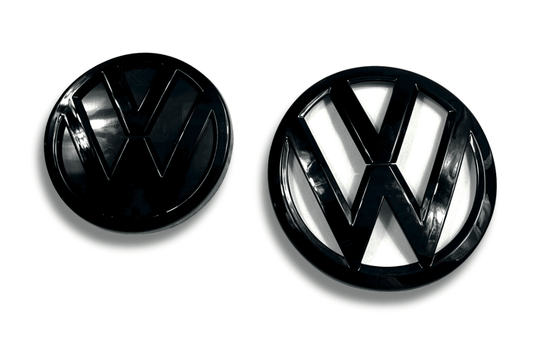 VW Golf 7 - Base, GTI, R - Gloss Black Aftermarket Emblem Set (2012-2017)
