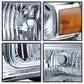 SPYDER Xtune Ford F250/350/450 Super Duty 05-07 Crystal Headlights Chrome HD-JH-FS05-AM-C 9026560