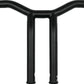 Burly Brand Dominator Raked Bar 12in - Matte Black B12-6052SB
